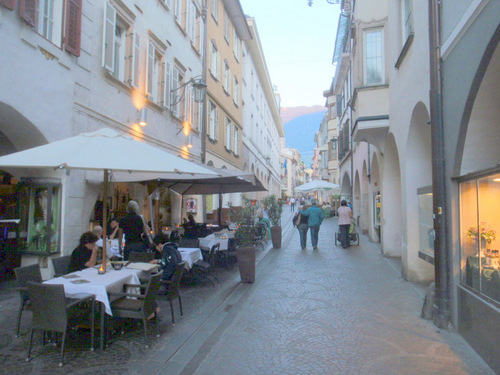 Promenade views at sunset.